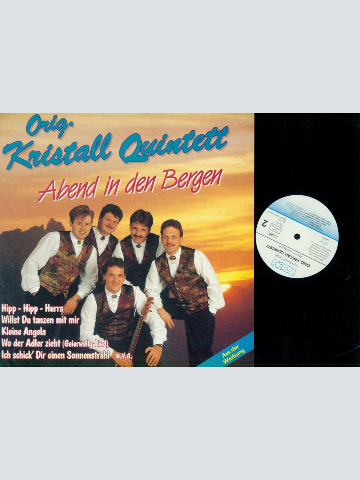 LP--Orig. Kristall Quintett – Abend in den Bergen /NM
