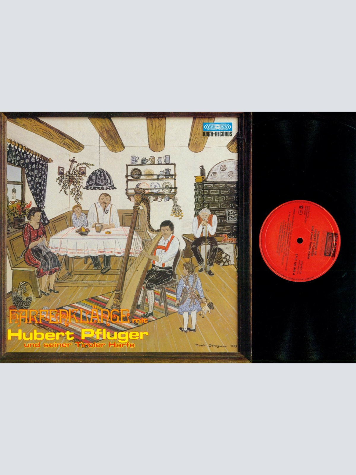 LP--Harfenklänge -- Mit Hubert Pflüger Und Seiner Tiroler Harfe      /NM