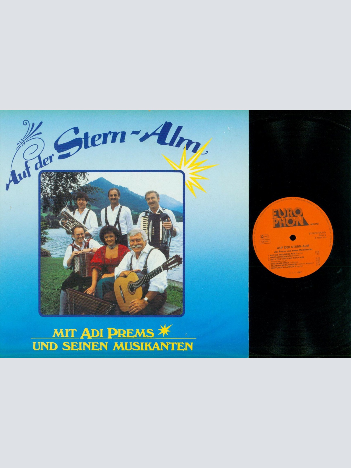 LP--Adi Prems und seine Musikanten - Auf der Stern Alm   / NM