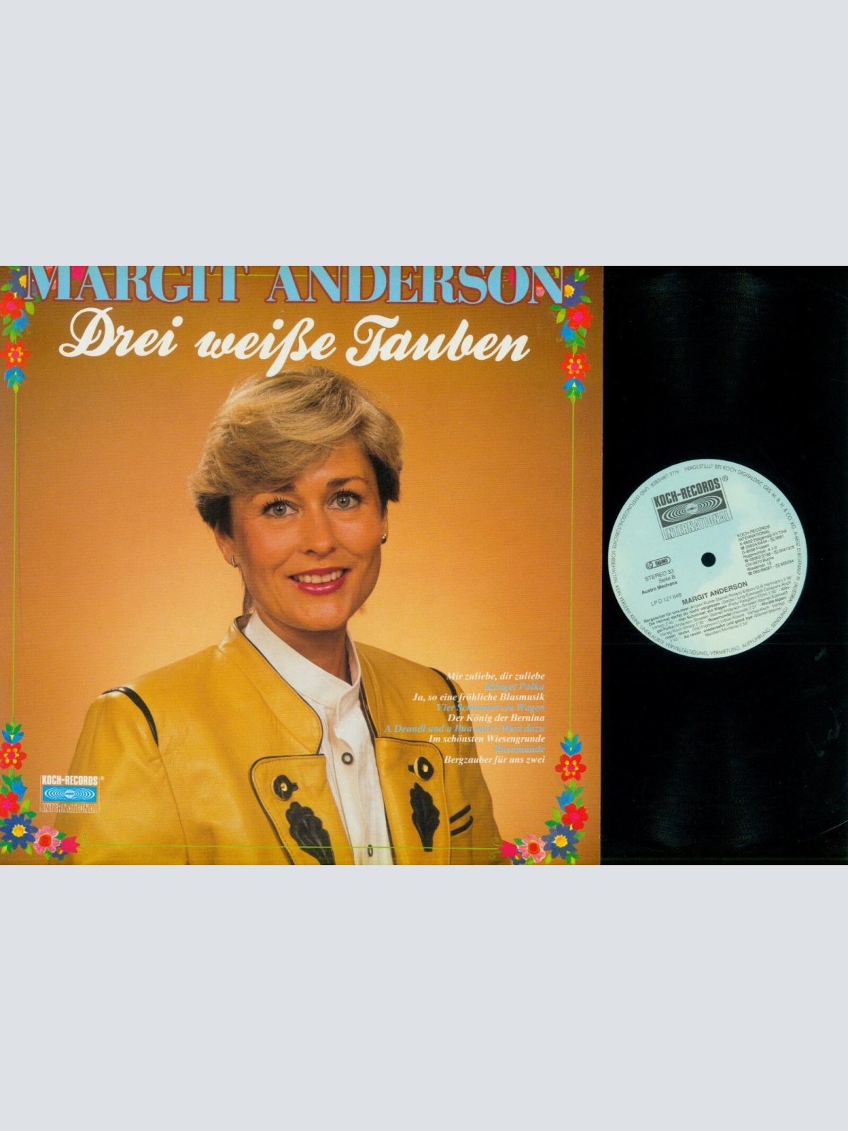 LP--Margit Anderson – Drei Weiße Tauben   / NM
