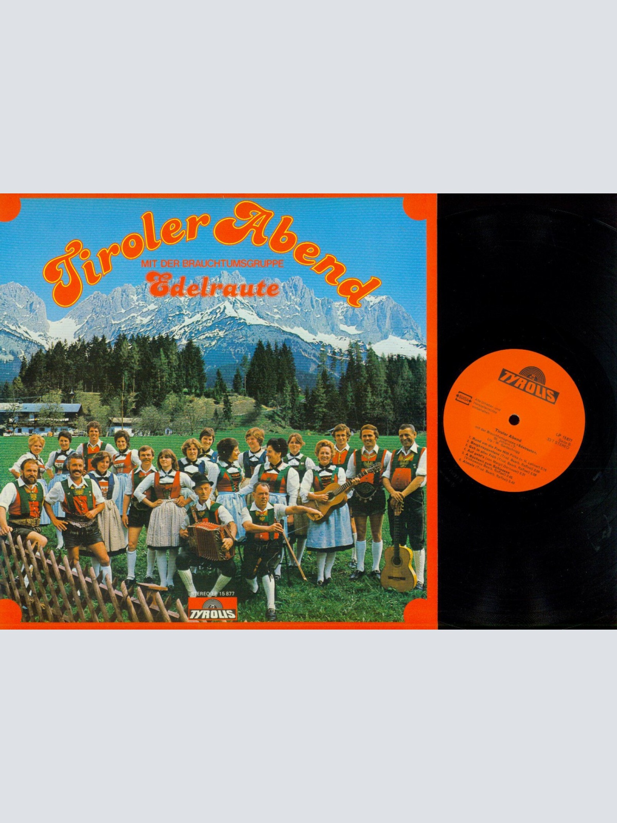 LP--Edelraute – Tiroler Abend Mit Der Brauchtumsgruppe Edelraute     / NM