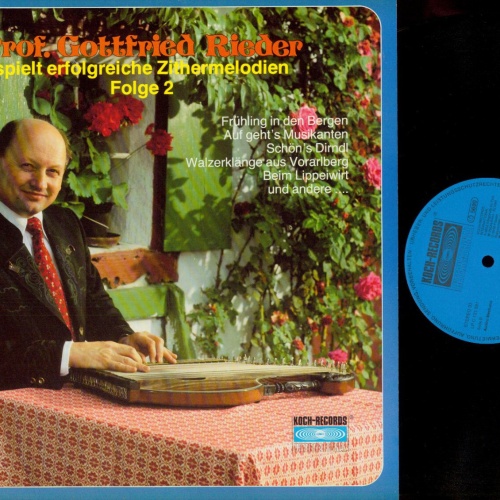 LP--Gottfried Rieder --  spielt erfolgreiche Zithermelodien Folge 2  / NM