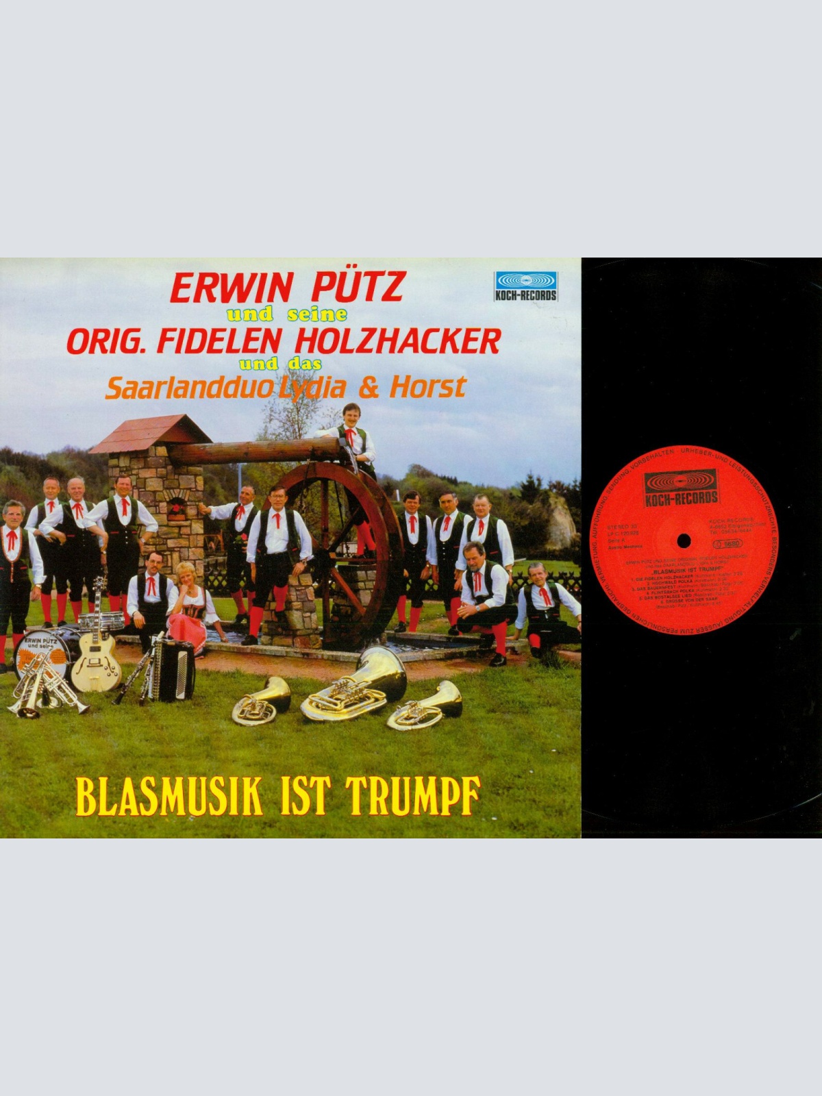 LP--Erwin Pütz --  Blasmusik ist Trumpf   / NM
