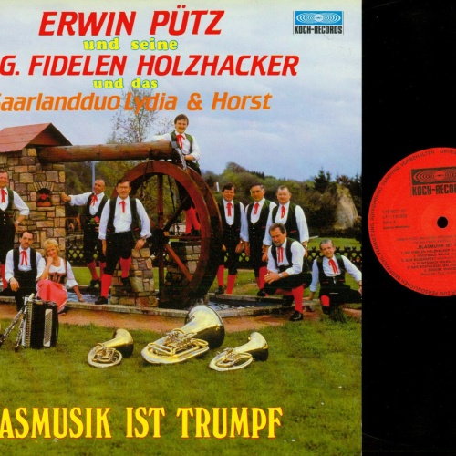 LP--Erwin Pütz --  Blasmusik ist Trumpf   / NM