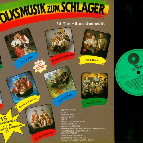 LP--Über Volksmusik Zum Schlager -- Folge 4    / //