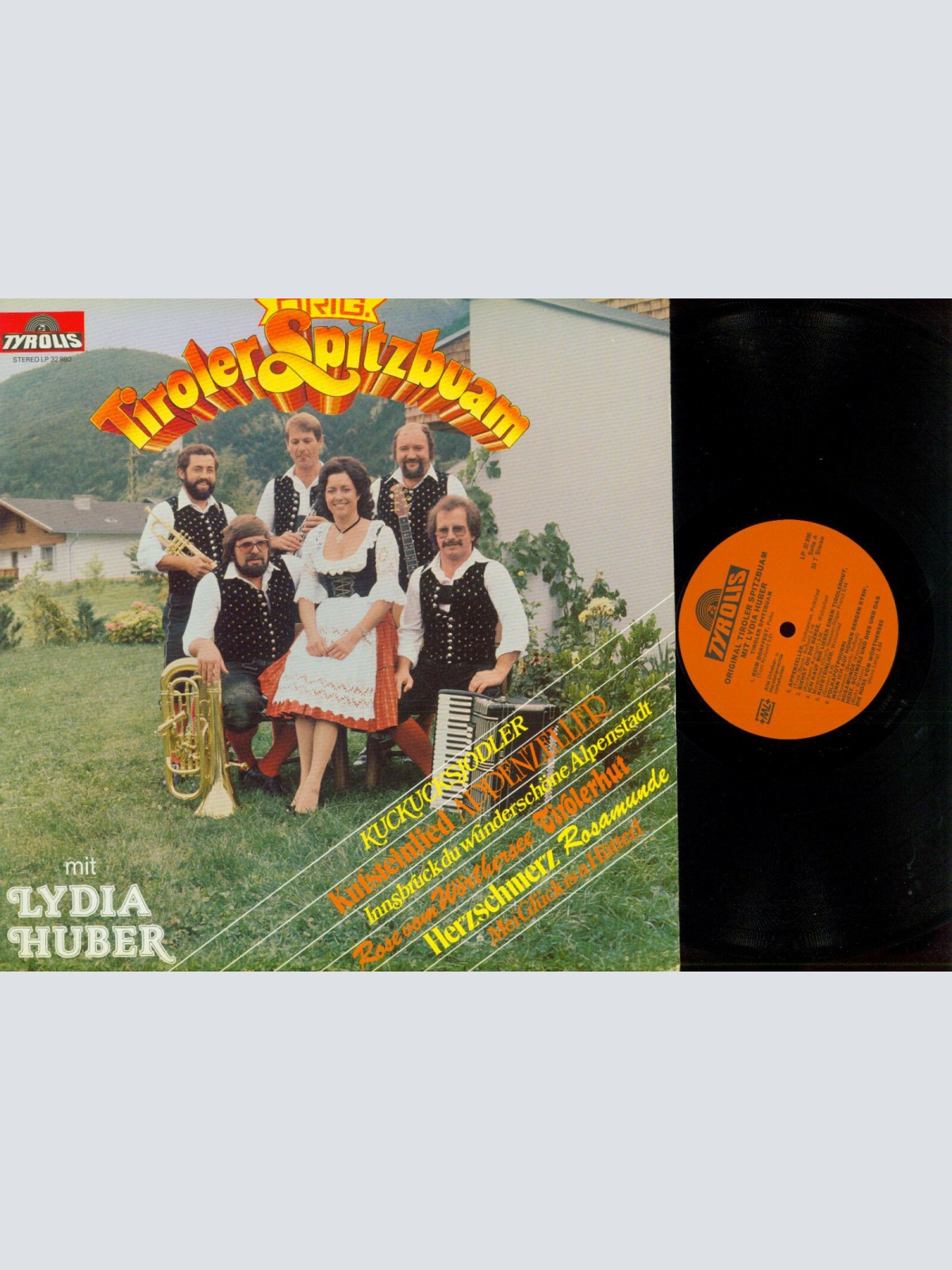 LP--Orig Tiroler Spitzbuam  mit  Lydia Huber   / //NM