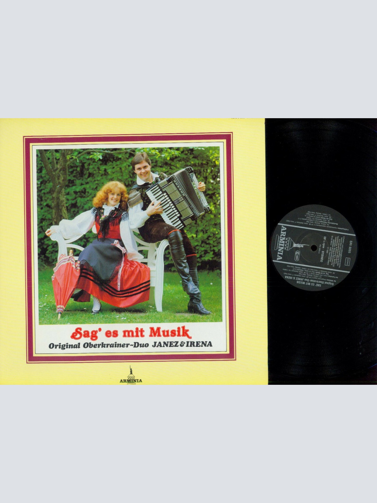 LP--Original Oberkrainer Duo Janez & Irena – Sag' Es Mit Musik  / //NM