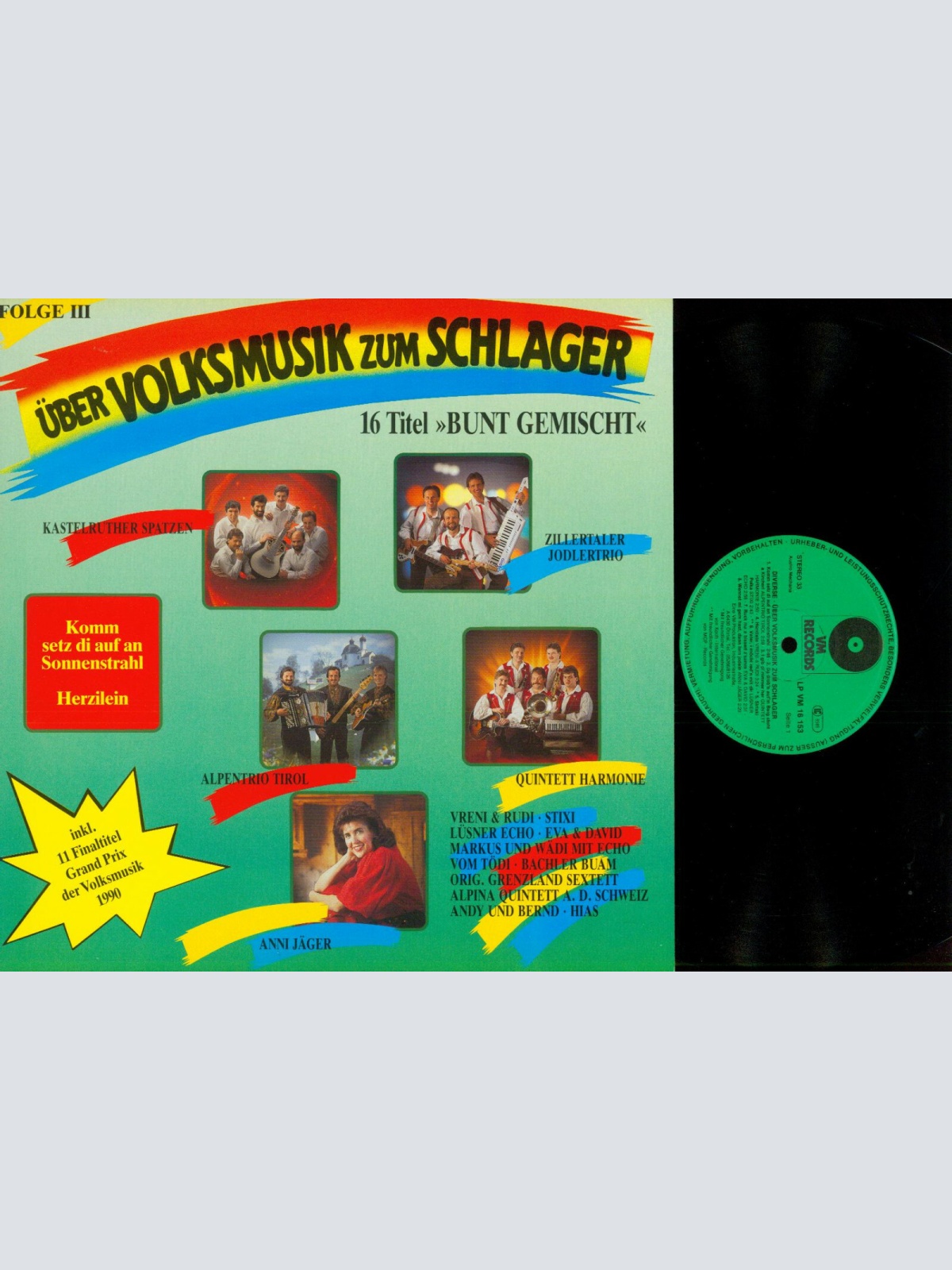 LP--über Volksmusik zum Schlager --Folge 3 // VM Records    / //NM