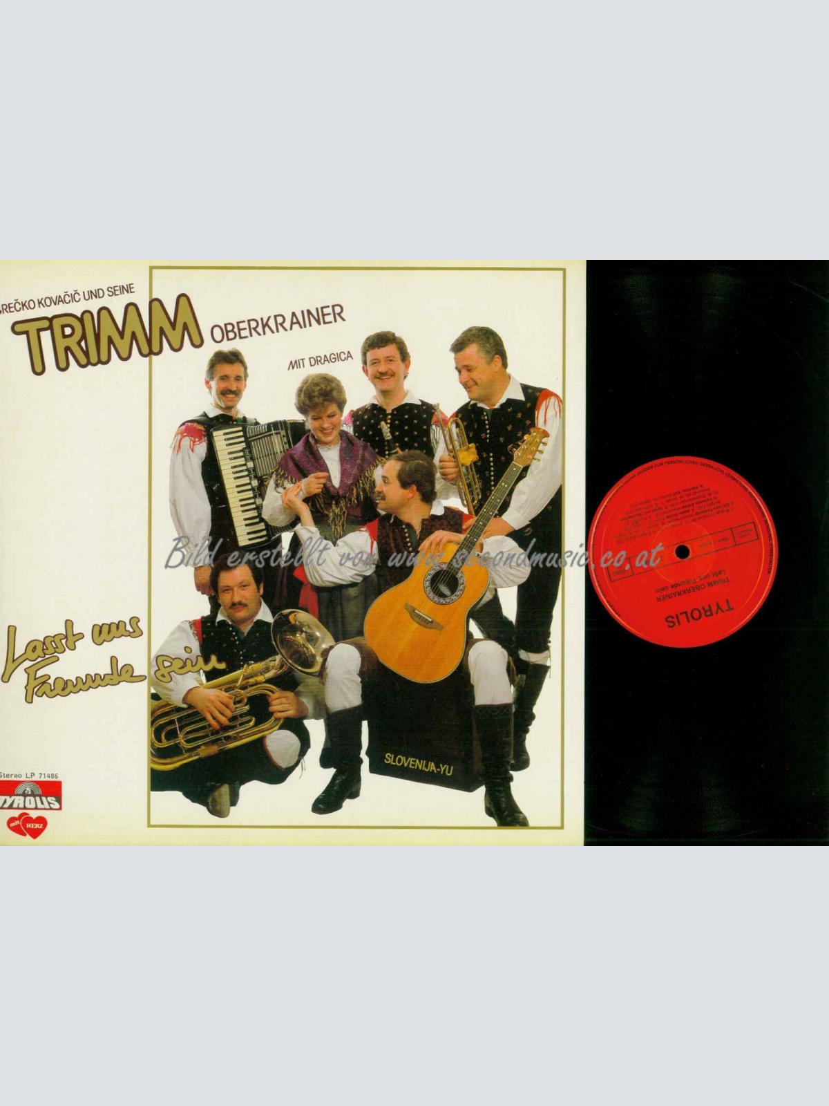LP-- Srecko Kovacic Trimm Oberkrainer  -- Lasst uns Freunde sein     //NM