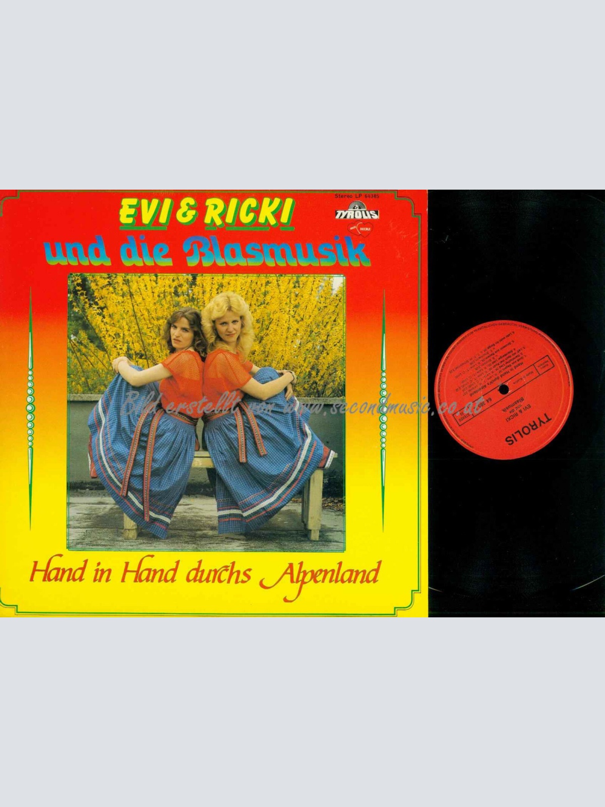 LP-- Evi & Ricki --  Hand in Hand durchs Alpenland  //  NM