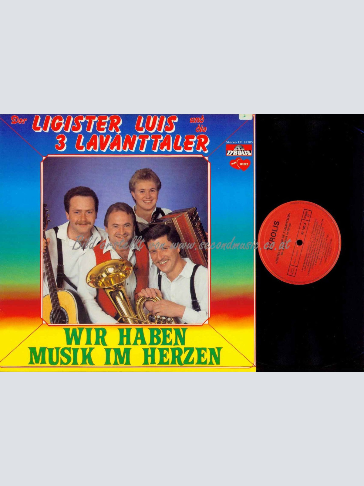 LP--Der Ligister Luis  Und Die 3 Lavanttaler – Wir Haben Musik Im Herzen //  NM
