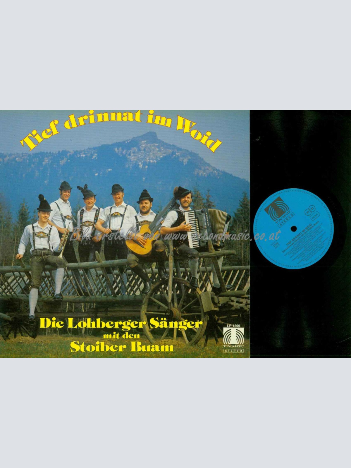 LP-- Die Lohberger Sänger  Mit Den Stoiber Buam – Tief Drinnat Im Woid //    NM