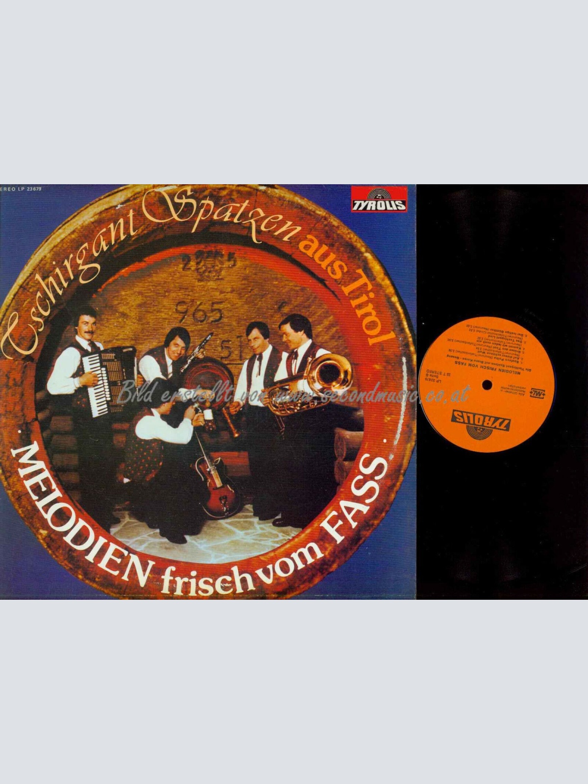 LP--Tschirgant Spatzen --Melodien frisch vom Fass   // NM