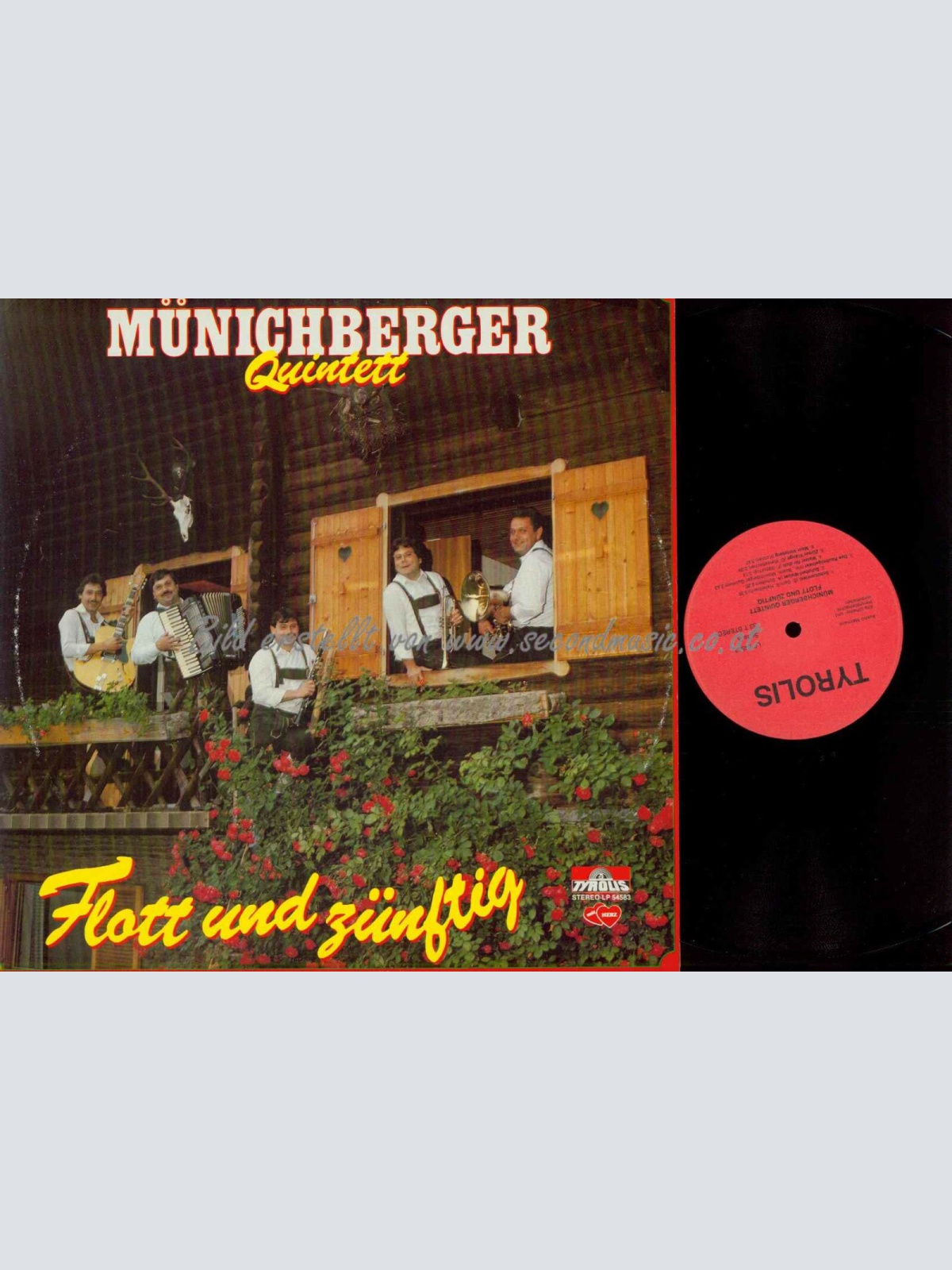 LP--Münichberger Quintett // Flott und zünftig   //  VG+