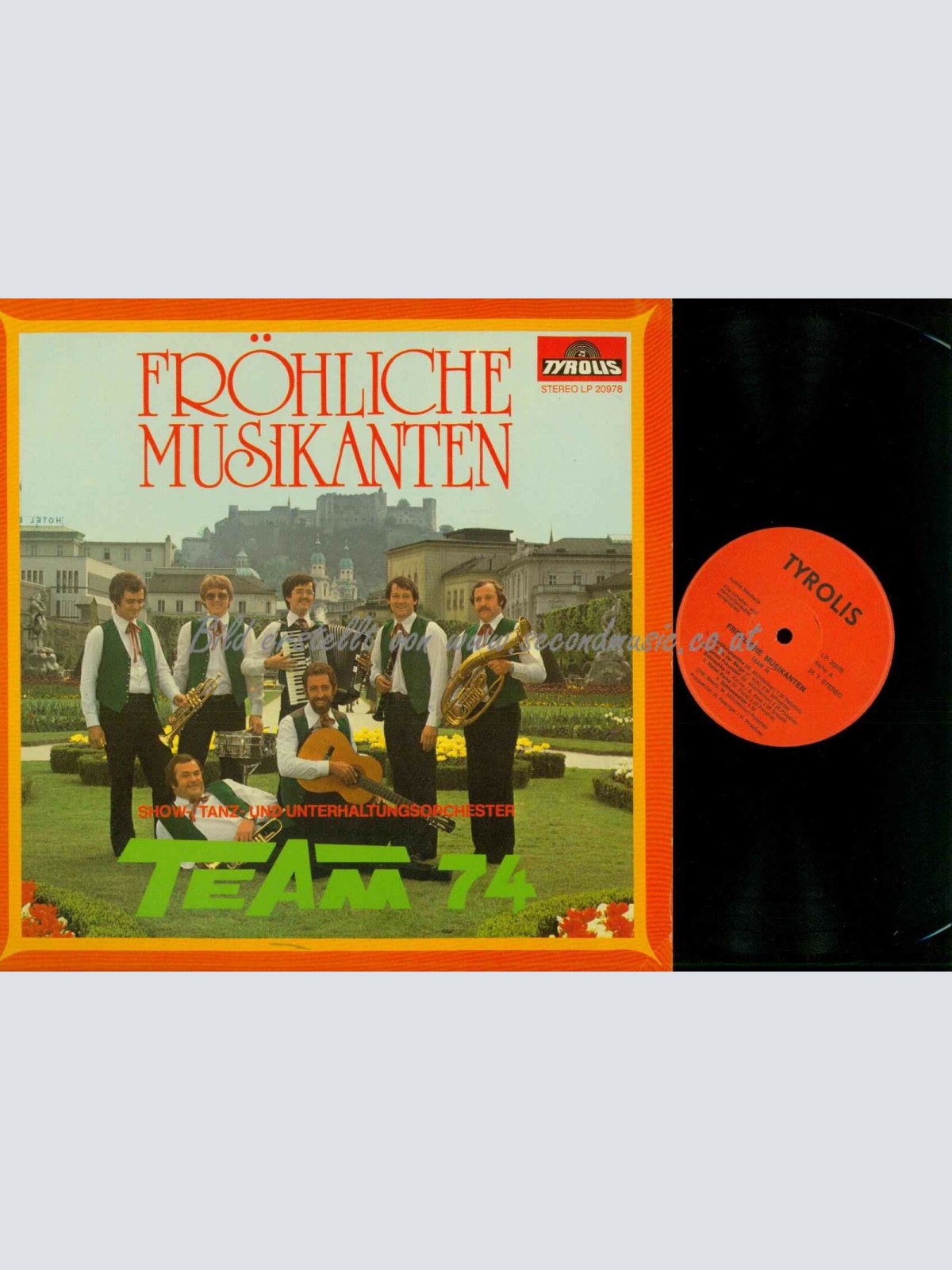 LP--Team 74 -- Fröhliche Musikanten  /  VG+