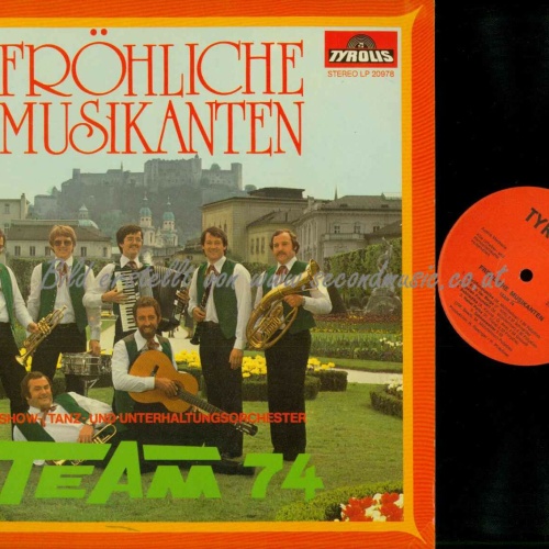 LP--Team 74 -- Fröhliche Musikanten  /  VG+