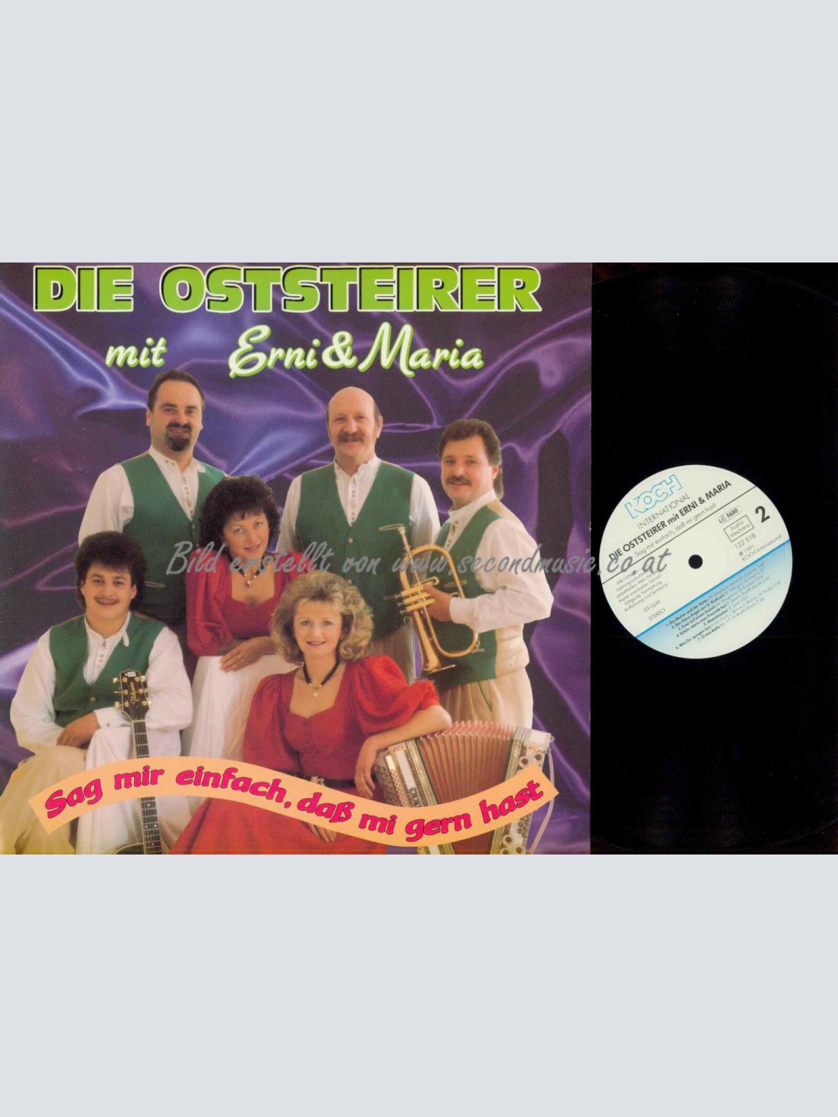 LP- Oststeirer Mit Erni Und Maria – Sag Mir Einfach, Daß Mi Gern Hast // NM