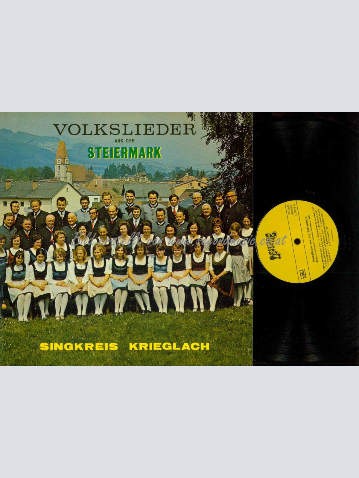 LP--Singkreis Krieglach – Volkslieder Aus Der Steiermark  // NM