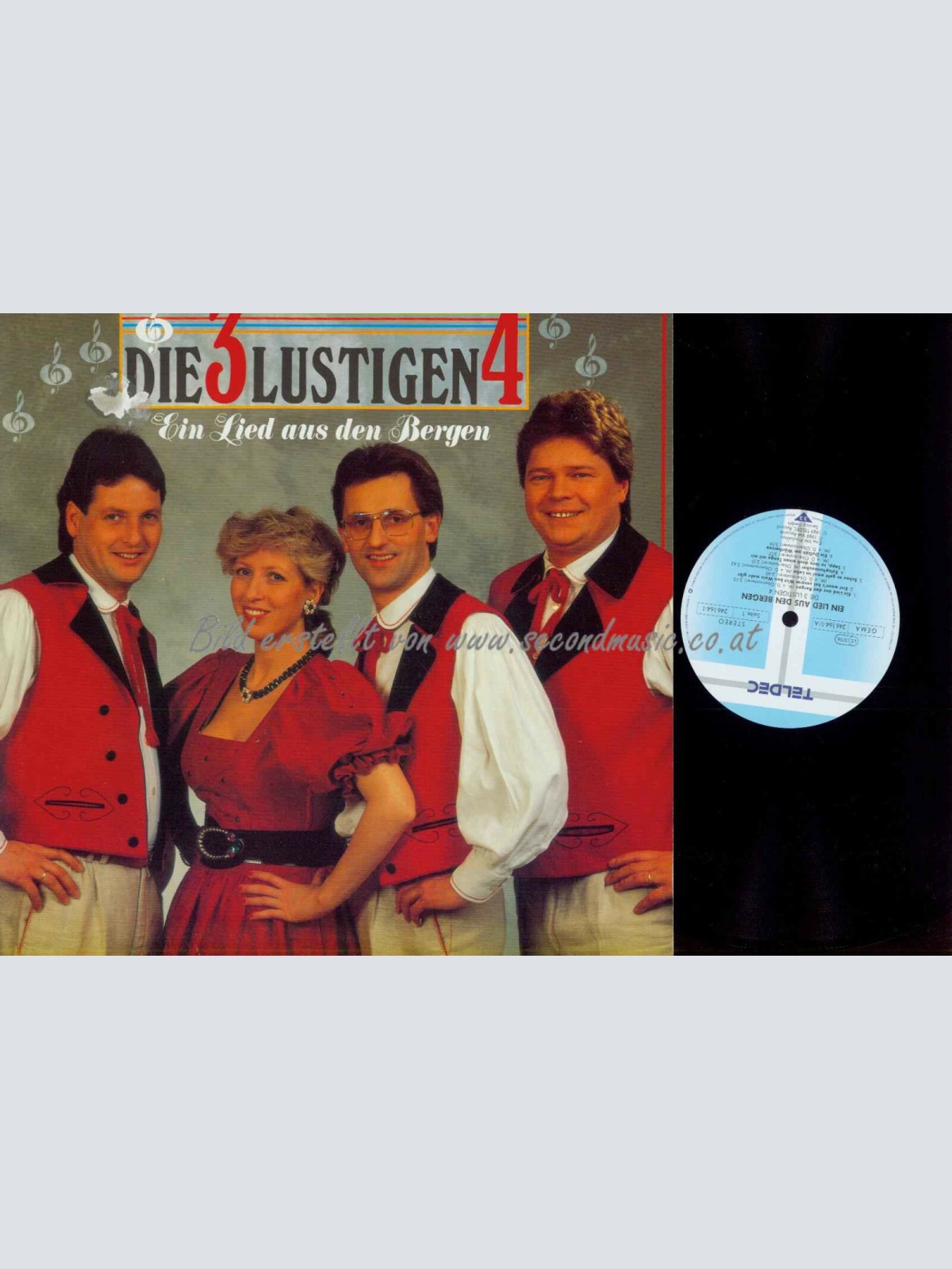 LP-- Die 3 Lustigen 4 – Ein Lied Aus Den Bergen // NM