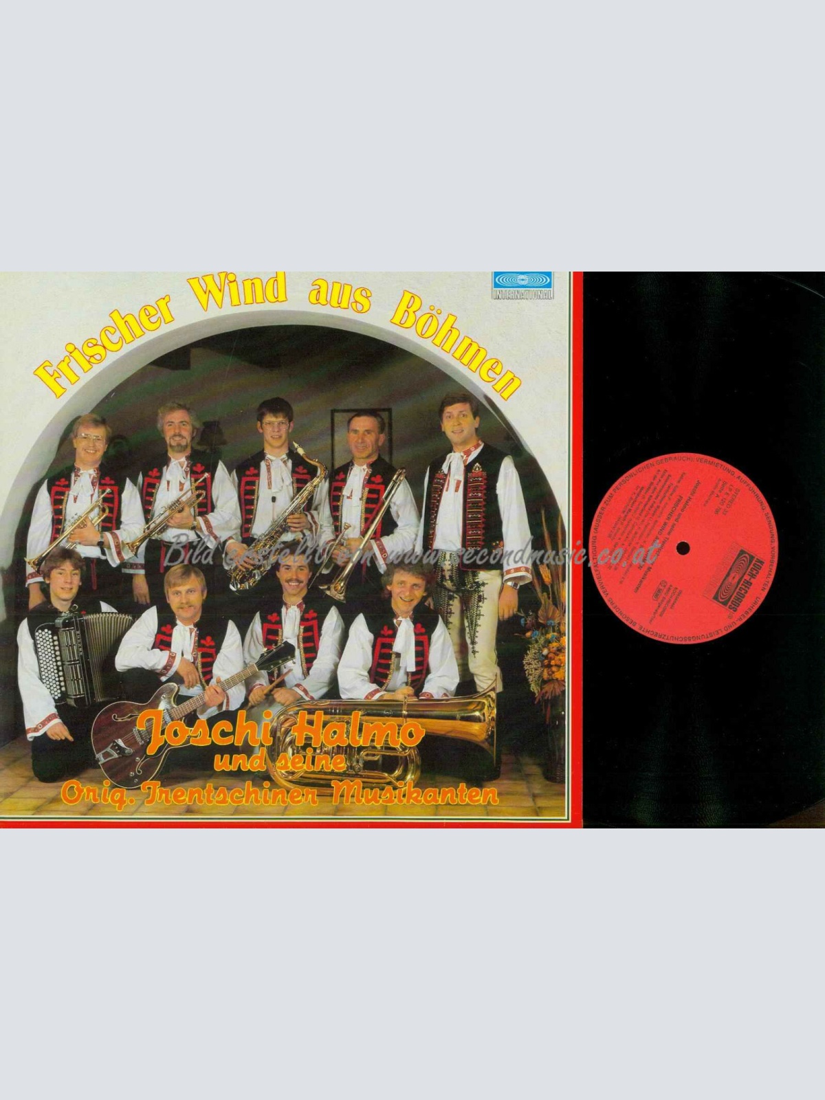 LP- JOSCHI HALMO TRENTSCHINER MUSIKANTEN -- FRISCHER WIND AUS BÖHMEN //   NM