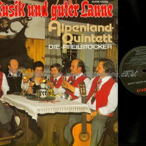 LP- Alpenland Quintett, Die Pfeilstöcker – Voll Musik Und Guter Laune // NM