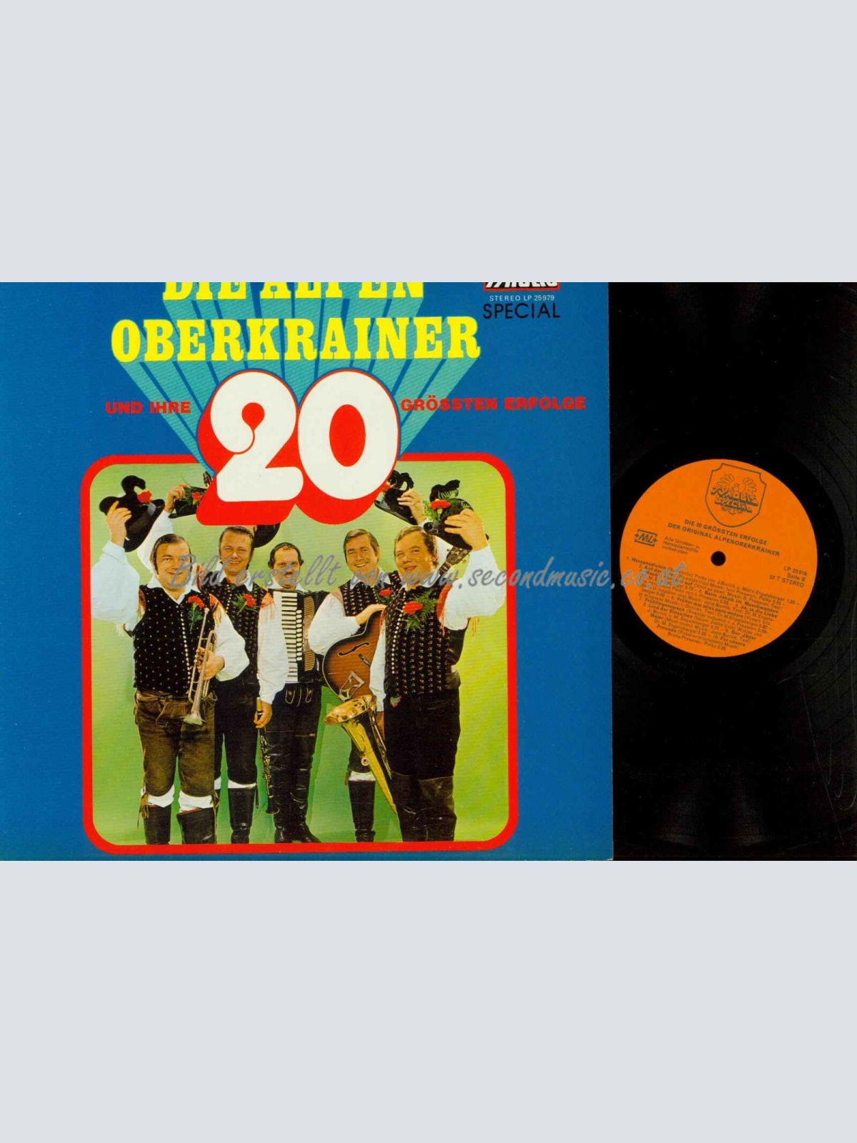 LP--Die Alpen Oberkrainer -- und ihre 20 Grössten Erfolge  //  NM