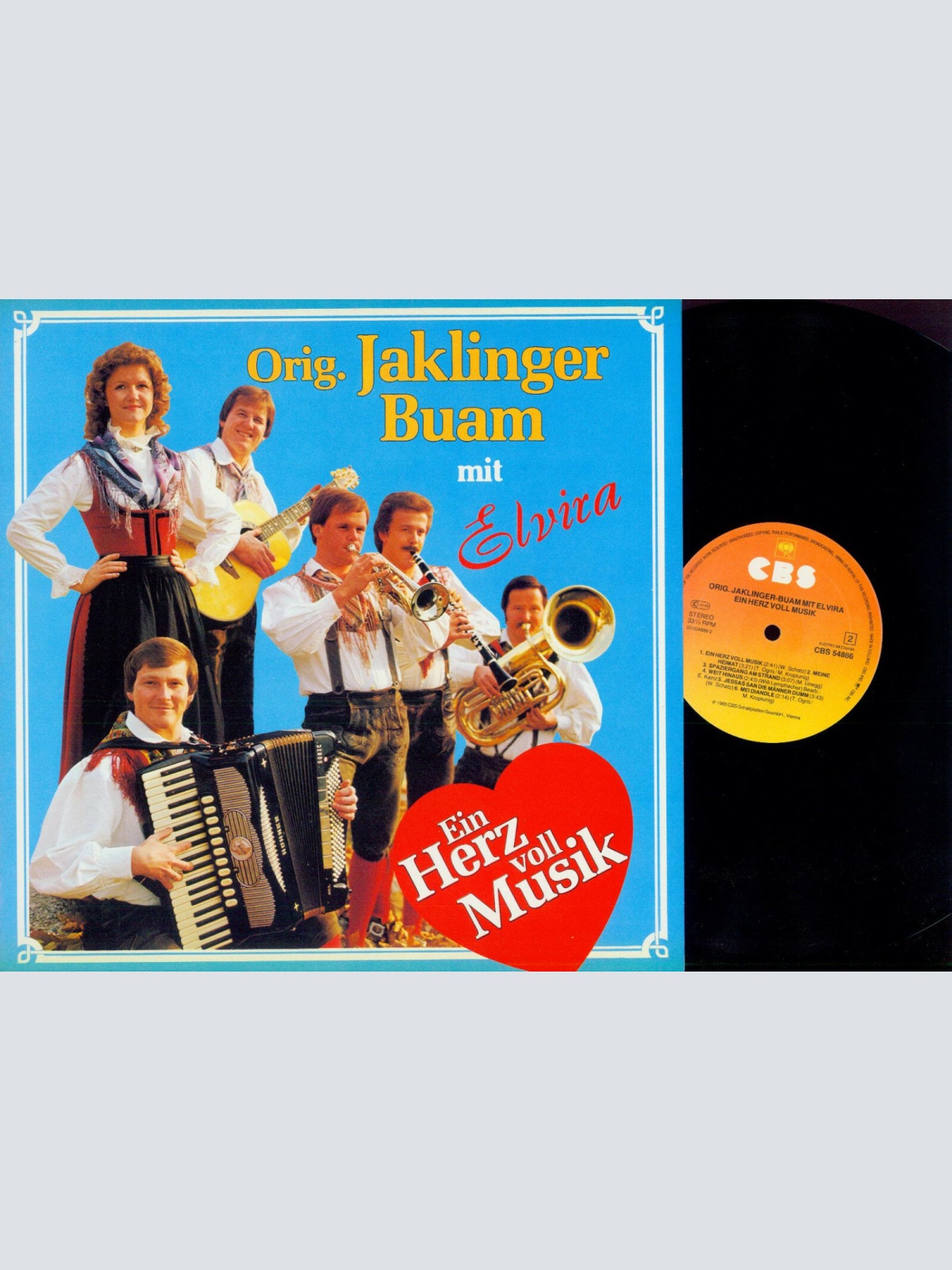 LP- Orig. Jaklinger Buam -- Ein Herz voll Musik   // NM