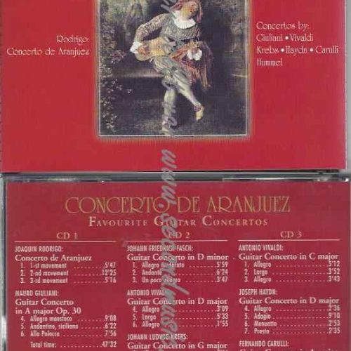 CD--VARIOUS, ZELENKA, ET AL. | --CONCERTO DE ARANJUEZ