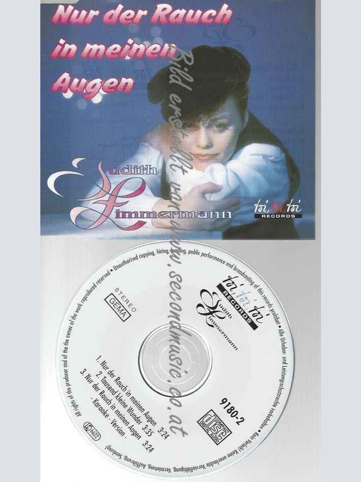 CD--JUDITH ZIMMERMANN--NUR DER RAUCH IN MEINEN AUGEN