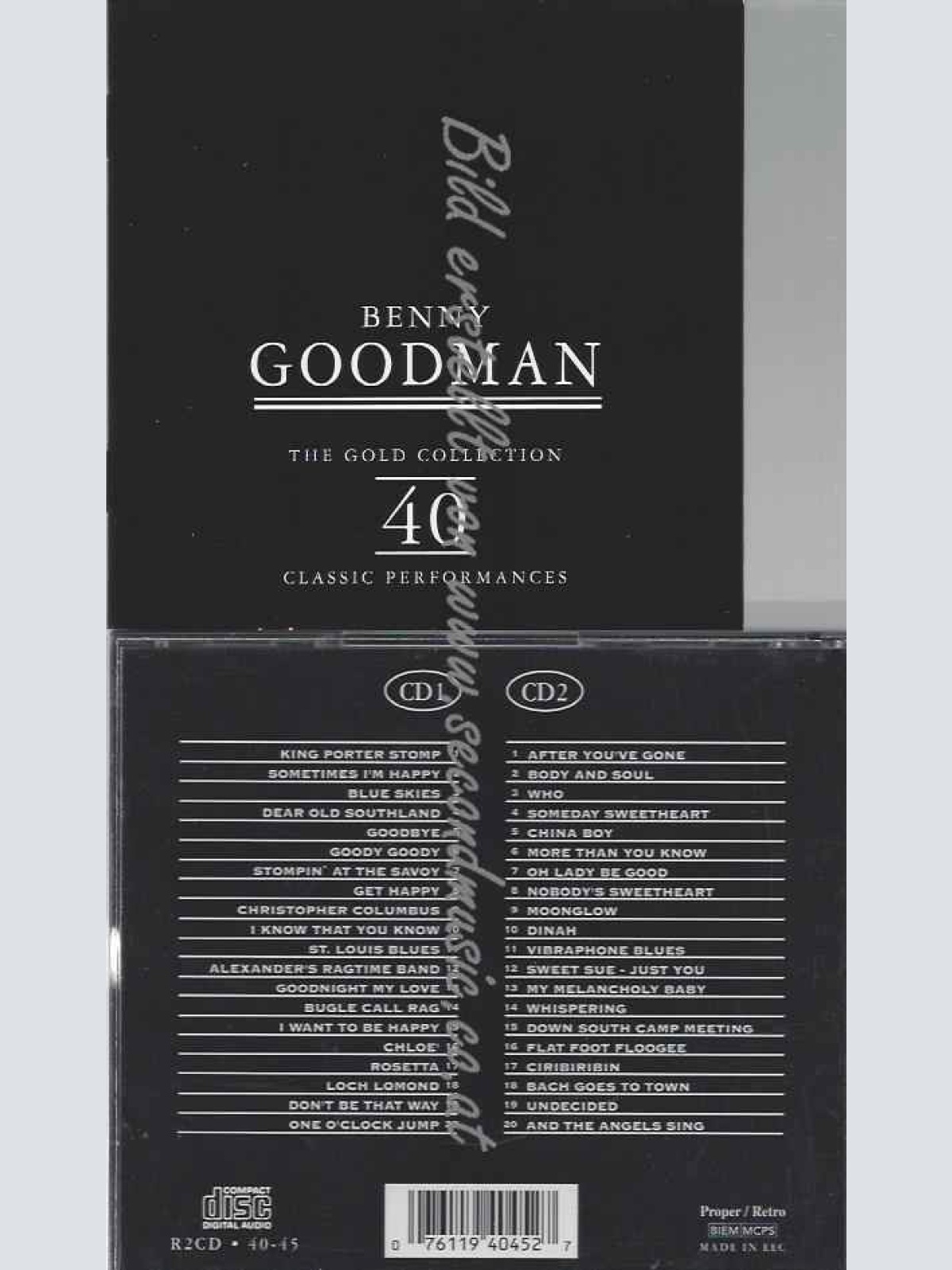 CD--BENNY GOODMAN | --GOLD COLLECTION