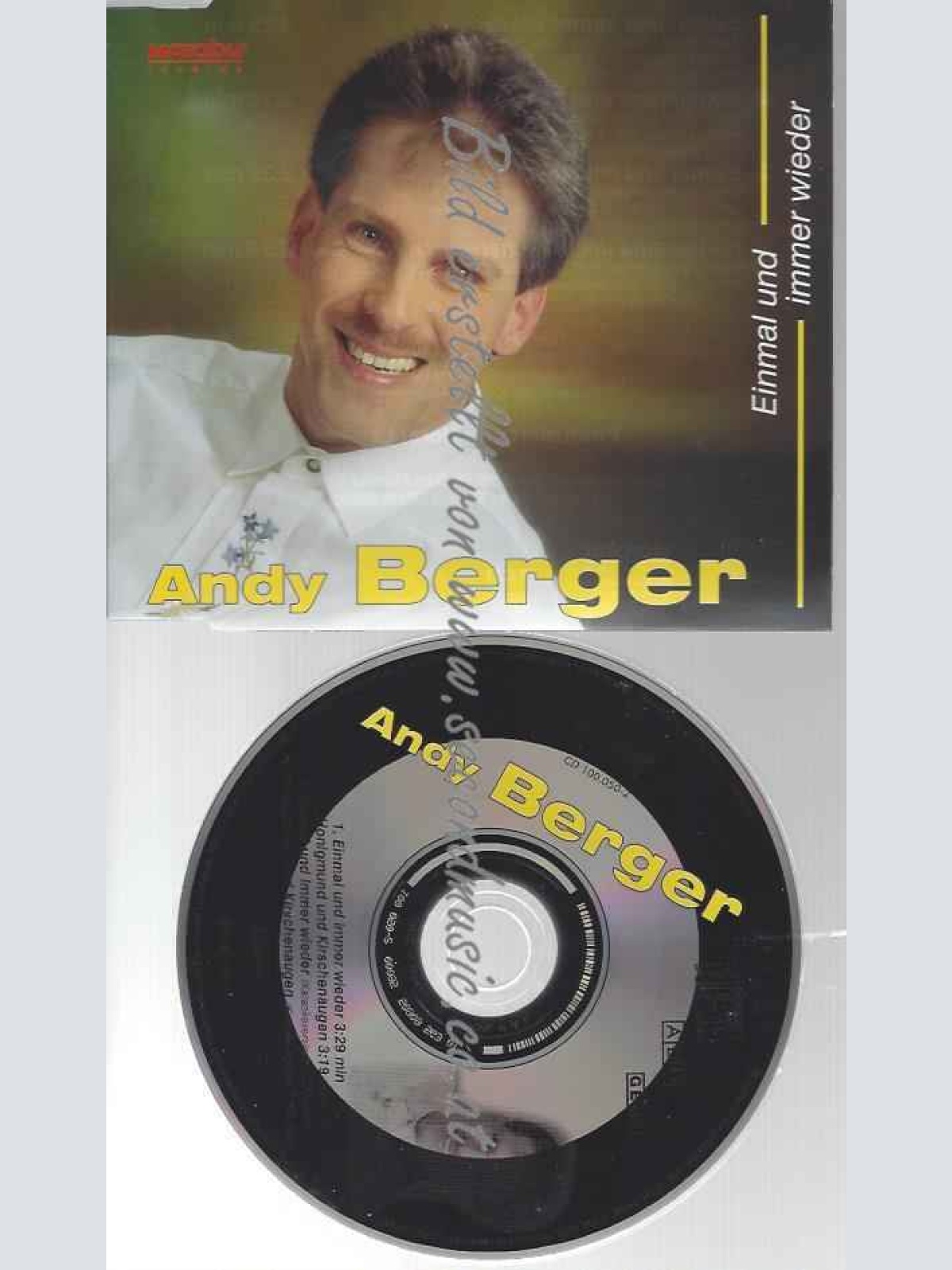 CD--Andy Berger --Einmal und immer wieder
