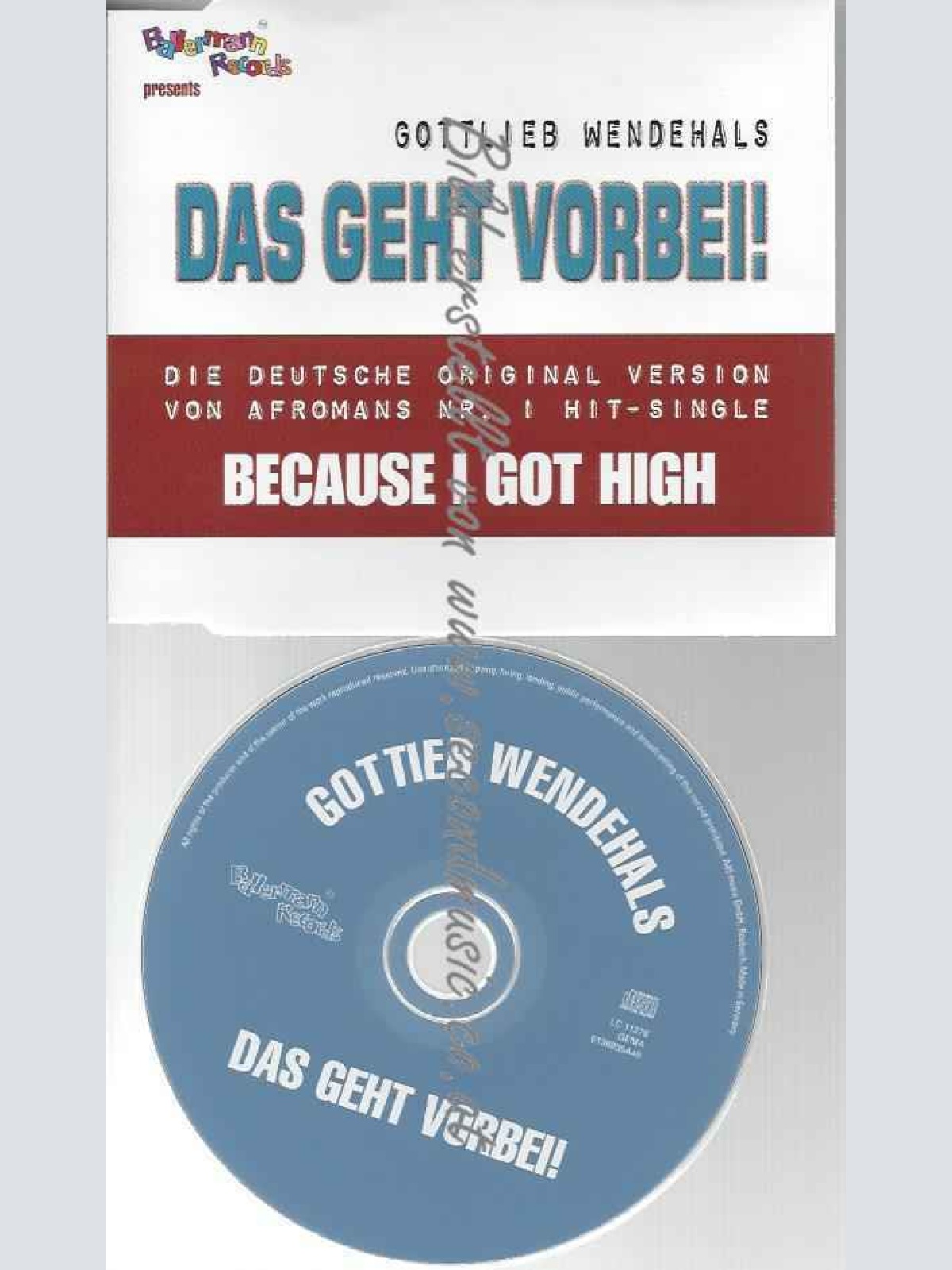 CD--WENDEHALS,GOTTLIEB | --DAS GEHT VORBEI