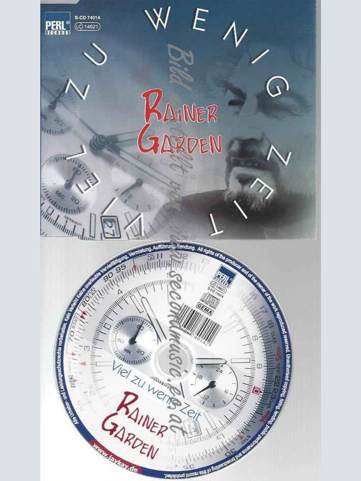 CD-- Rainer Garden  Viel Zu Wenig Zeit
