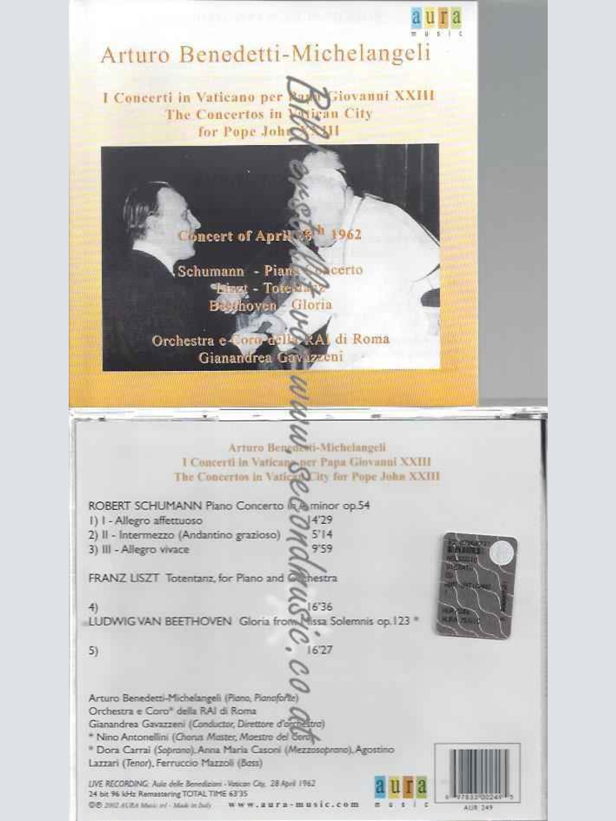 CD--/ MICHELANGELI, ARTHURO BENEDETT | --TOTENTANZ