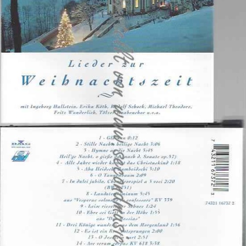 CD--VARIOUS | --LIEDER ZUR WEIHNACHTSZEIT