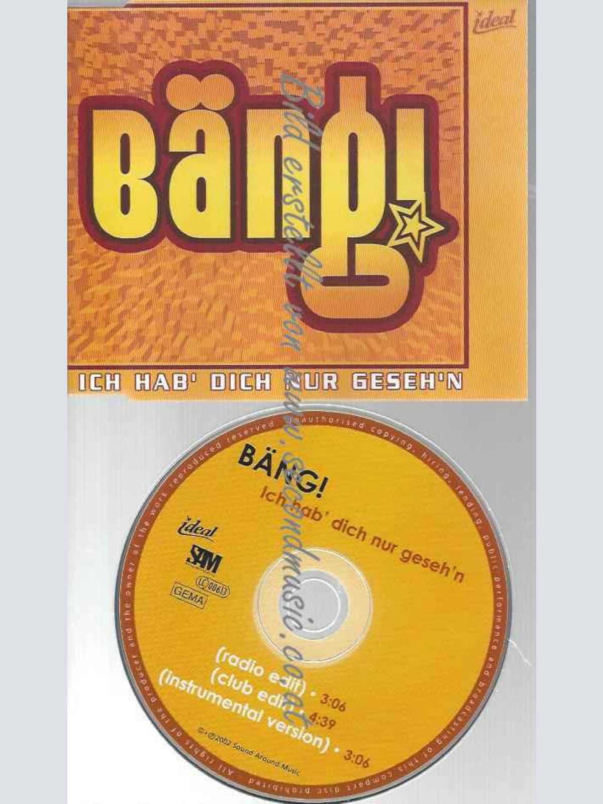 CD--BÕNG!--ICH HAB' DICH NUR GESEH'N ( VERSIONS, )