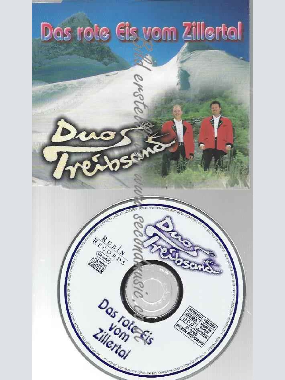 CD--DUO TREIBSAND UND ALPINA,MARC | --DAS ROTE EIS VOM ZILLERTAL