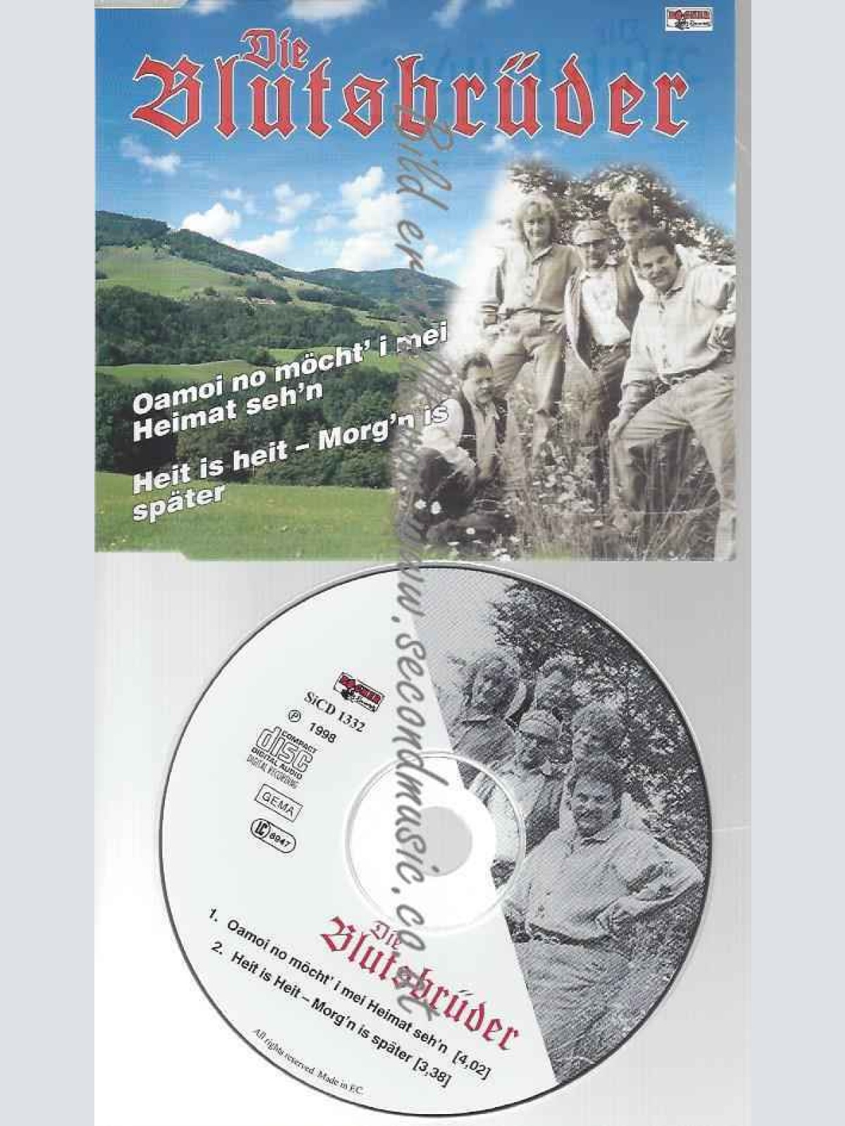 CD--DIE BLUTSBRÜDER | --OAMOI NO MÖCHT' I MEI HEIMAT SEH'N