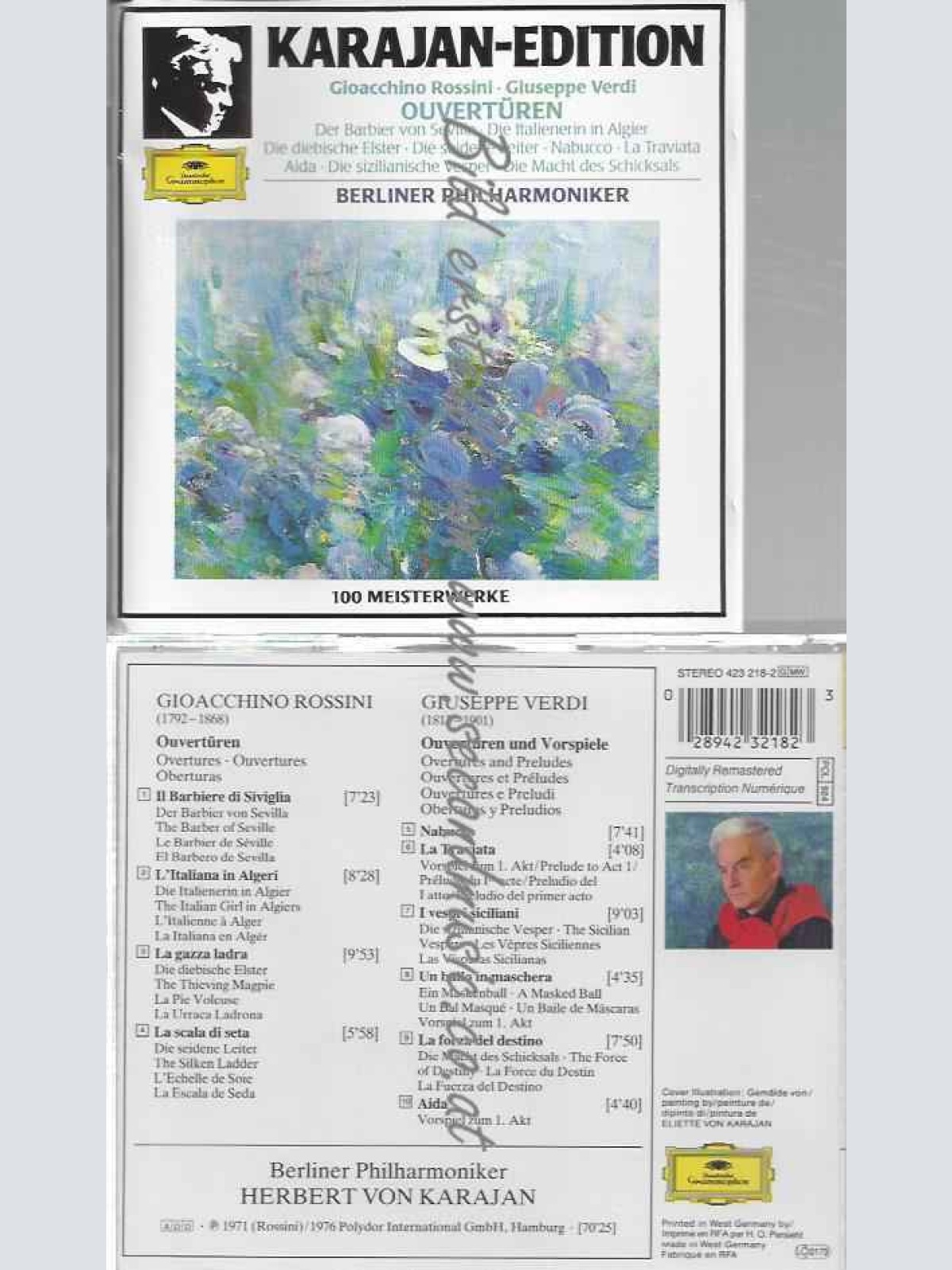 CD--VERDI)/ VERDI, ROSSINI, ET AL. | --KARAJAN-EDITION:  MEISTERWERKE (ROSSINI