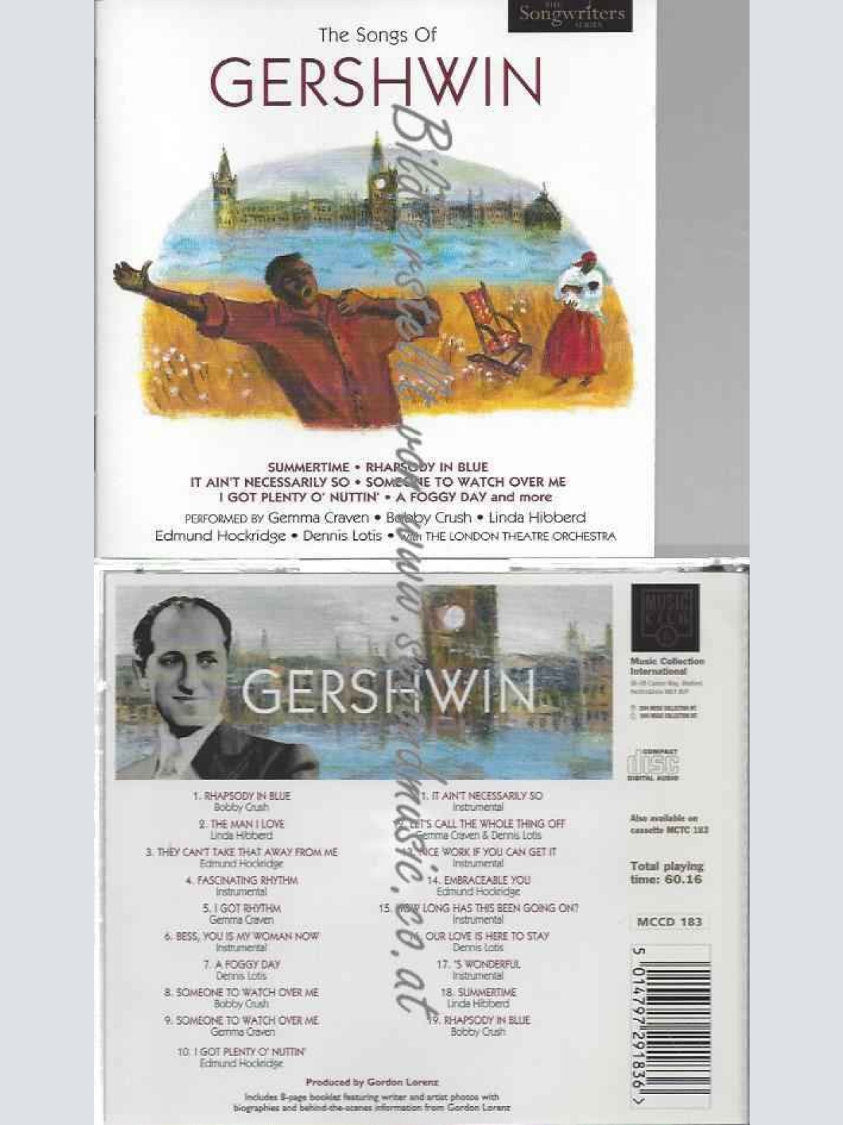 CD--LONDON THEATRE ORCHESTRA | --THE SONGS OF GERSHWIN