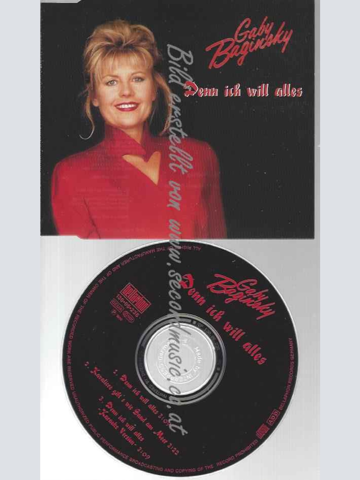 CD--BAGINSKY,GABY | --DENN ICH WILL ALLES