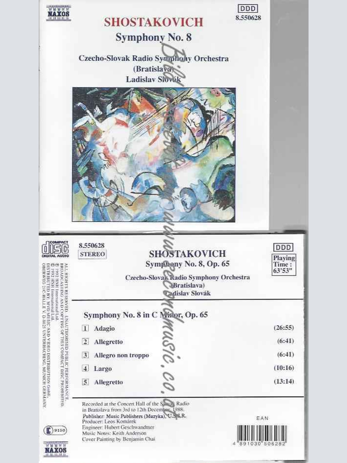 CD--SLOVAK, TSCHECHOSLOWAK.RSO, ET AL. | --SCHOSTAKOWITSCH: SINFONIE  SLOVAK