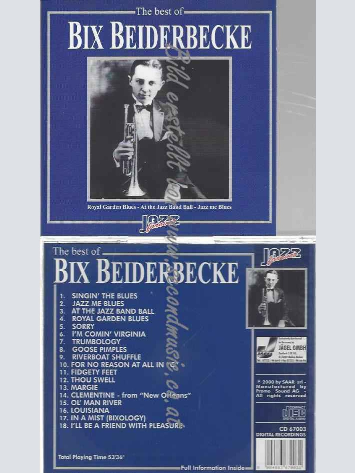 CD--BIX BEIDERBECKE | --THE BEST OF
