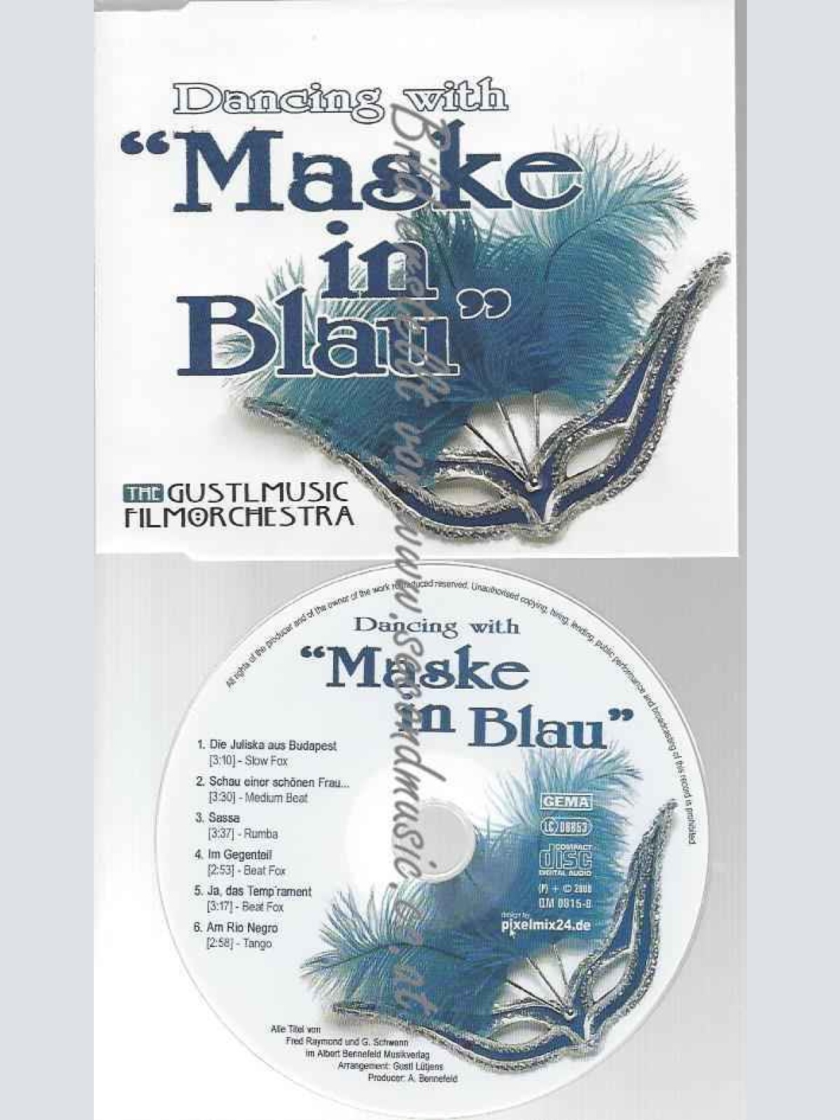 CD--FRED RAYMOND--DANCING WITH MASKE IN BLAU