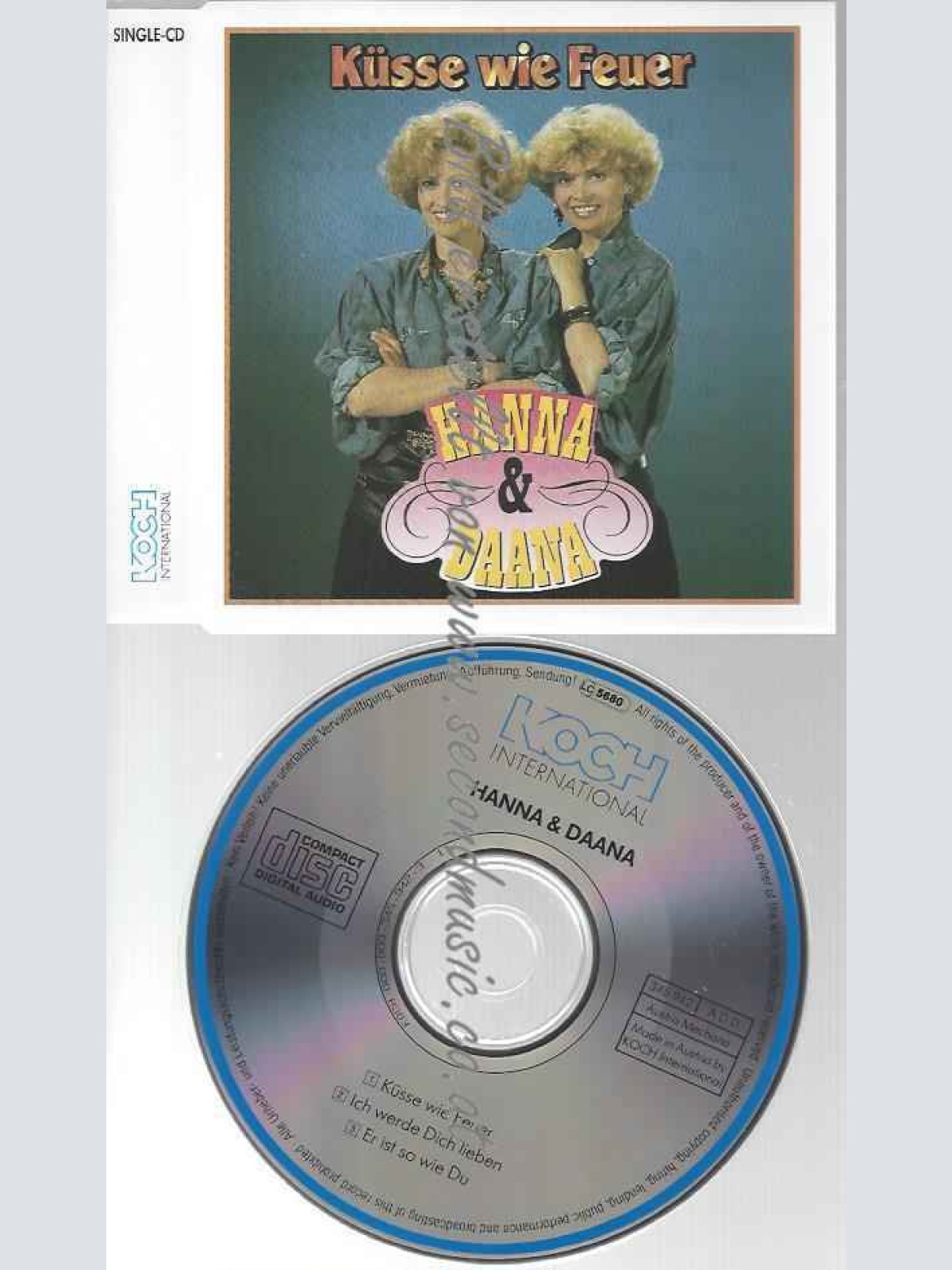 CD--HANNA & DAANA--KÜSSE WIE FEUER ( TRACKS, )