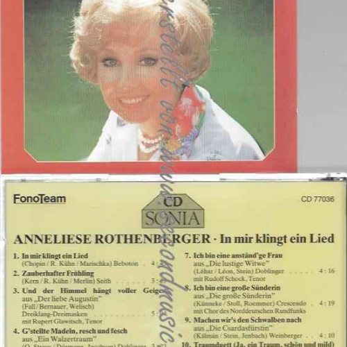 CD--ANNELIESE ROTHENBERGER | --IN MIR KLINGT EIN LIED