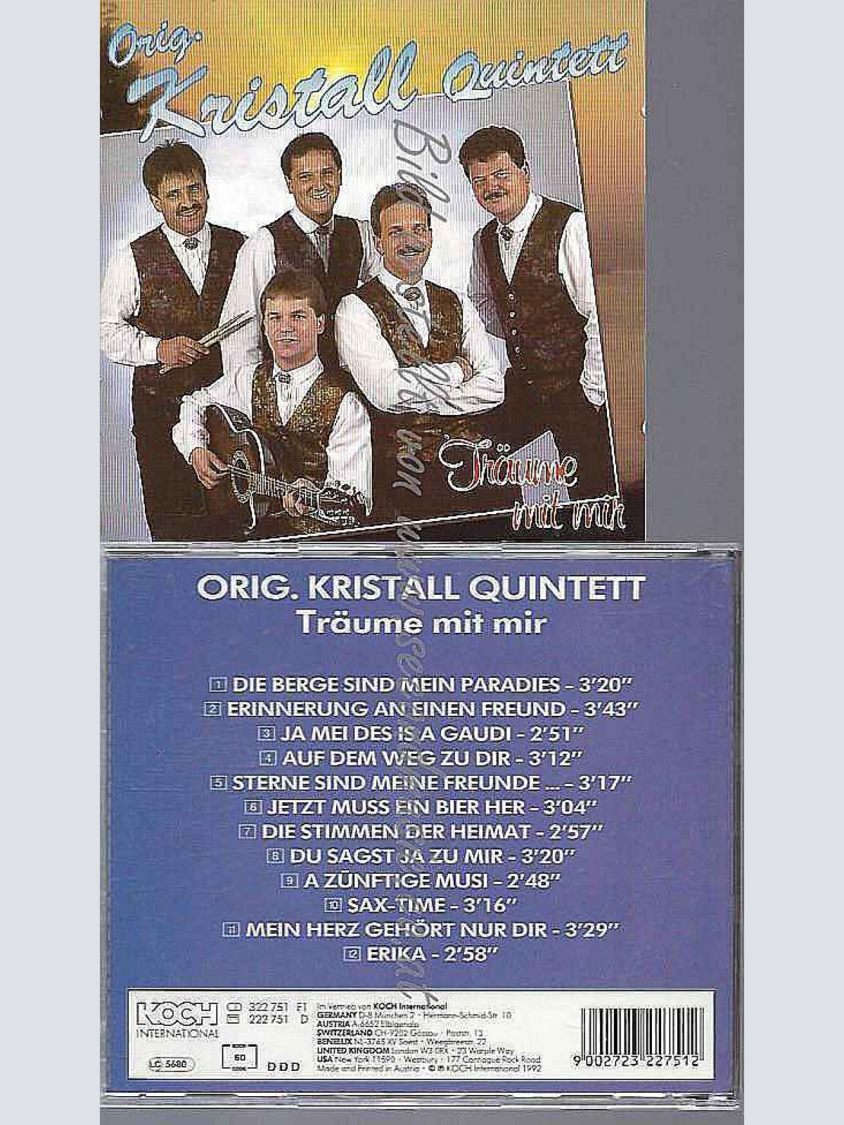 CD---Orig. Kristall Quintett --Träume mit mir
