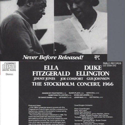 CD--Ella Fitzgerald / Duke Ellington – The Stockholm Concert, 1966