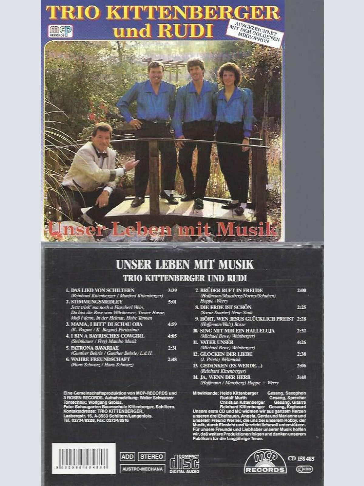 CD--Trio Kittenberger und Rudi–Unser Leben mit Musik  --