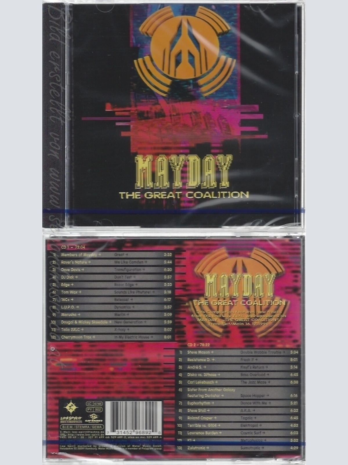 CD--NM-SEALED-VARIOUS -1995- - DOPPEL-CD -- MAYDAY COMPILATION VOL. 7: THE GREA